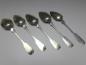 Preview: 5x Suppenlöffel, Esslöffel, Löffel, 800er Silber, Modell Spaten, L: 22 / 22,5 cm