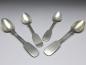 Preview: 4x Teelöffel, Kaffeelöffel, Löffel, Silber, Modell Spaten, L: 15,5 cm