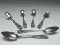 Preview: 6x Löffel, Kaffeelöffel, Teelöffel, 800er Silber, O. K., L: 15 cm