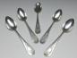 Preview: 5x Löffel, Kaffeelöffel, Teelöffel, 800er Silber, O. K., L: 15 cm