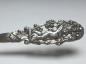 Preview: Tortenheber, 800er Silber, Rosendekor mit Bändern und Ranken, Griff mit Putto und Rosenblüten, L: 20,5 cm