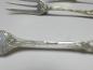 Preview: 3x Aufschnittgabel, Antiko 800er Silber, Hildesheimer Rose, L: 12,5 cm