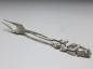 Preview: Aufschnittgabel, Gabel, 800er Silber, Rosendekor, L: 12,5 cm