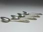 Preview: 4x Teelöffel, Kaffeelöffel, Löffel, Dekor Rosen, 925er Sterling Silber, S. Kirk & Son, USA, L: 15 cm