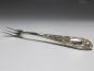 Preview: Aufschnittgabel, kleine Gabel, Dekor Rosen, 925er Sterling Silber, S. Kirk & Son, USA, L: 14,5 cm