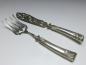 Preview: Tranchierbesteck 2-teilig, 800er Silber, Wilhelm Binder, Schwäbisch Gmünd, L: 29,5 | 25,5 cm