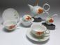 Preview: Teeset für 2 Personen, 5-tlg., Meissen, Wellenspiel Relief, Dekor Wilder Mohn