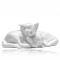 Preview: Figur Paar schlafende Katzen, Katzenkinder, Meissen, B: 11 cm
