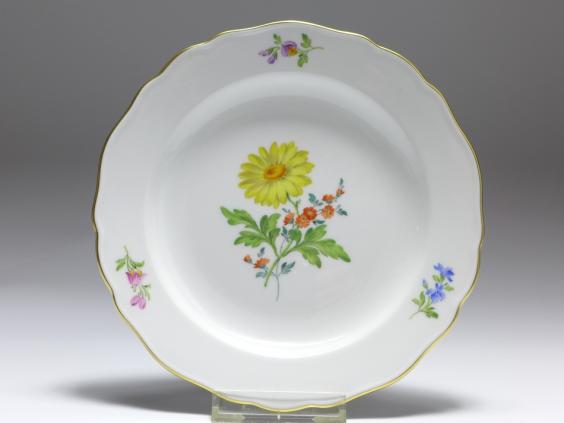 Teller, Meissen,  Blume 2 - Margarite, D: 18 cm