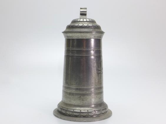 Paar Bierkrüge, Zinn, Bierkrug, Krug, H: 23 cm