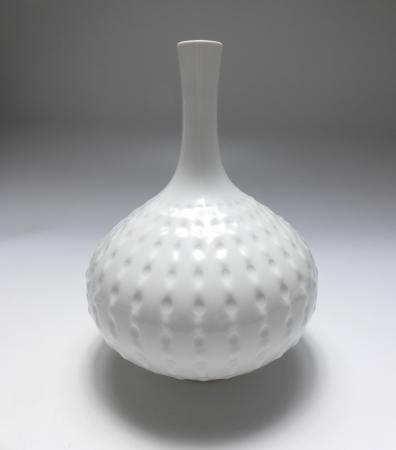 Vase, Meissen, weiß, H: 25 cm