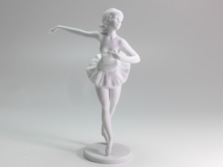 Figur Tänzerin, Kaiser, Biskuitporzellan, Modell 617, H: 22 cm