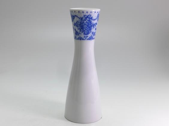 Vase, Rosenthal, Form 2000, Idyll kobalt, H: 22 cm