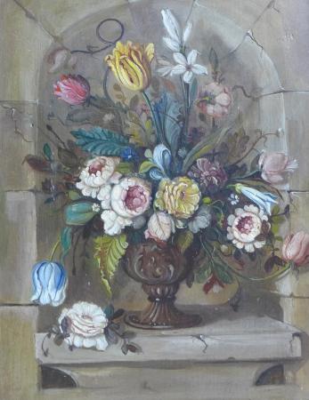 Gemälde Blumenstilleben in Manier des 18. Jh.