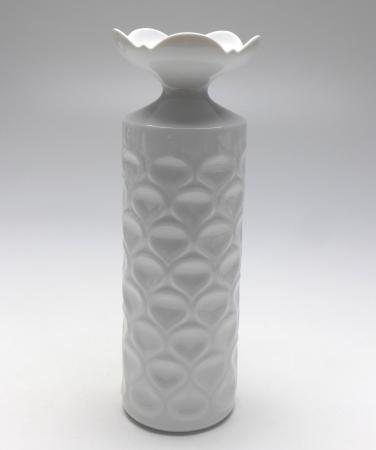 Vase, Meissen, weiß glasiert, H: 23 cm