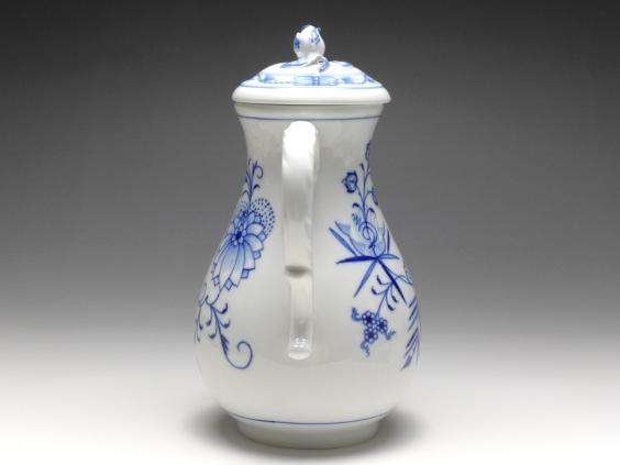 Kaffeekanne, Kanne, Meissen, 20. Jh., Zwiebelmuster, H: 23 cm, V: 1,2 l.