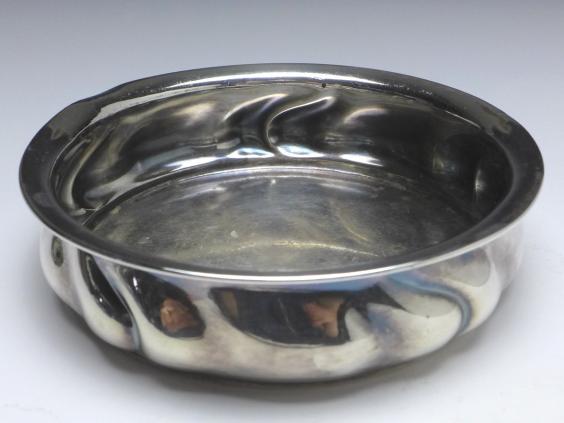 Schale, Flaschenuntersetzer, Gebr. Deyhl, Schwäbisch Gmünd, 830er Silber, D: 11 cm, 65 g