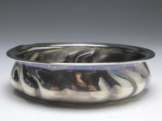 Schale, Flaschenuntersetzer, Gebr. Deyhl, Schwäbisch Gmünd, 830er Silber, D: 11 cm, 65 g