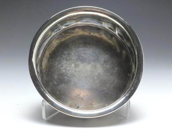 Schale, Flaschenuntersetzer, Gebr. Deyhl, Schwäbisch Gmünd, 830er Silber, D: 11 cm, 65 g