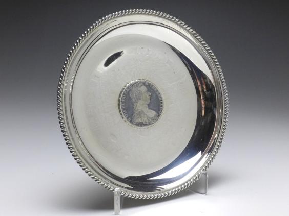 runde Schale, Konfektschale, Münzschale, Wilkens, Bremen, 835er Silber, D: 15 cm, 152 g