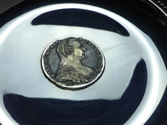 runde Schale, Konfektschale, Münzschale, Wilkens, Bremen, 835er Silber, D: 15 cm, 152 g