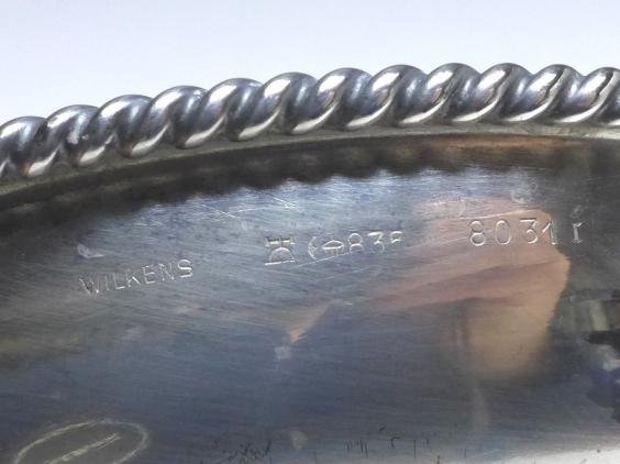 runde Schale, Konfektschale, Münzschale, Wilkens, Bremen, 835er Silber, D: 15 cm, 152 g