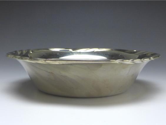runde hohe Schale, WMF, 835er Silber, H: 5,5 cm, D: 24 cm, 383 g