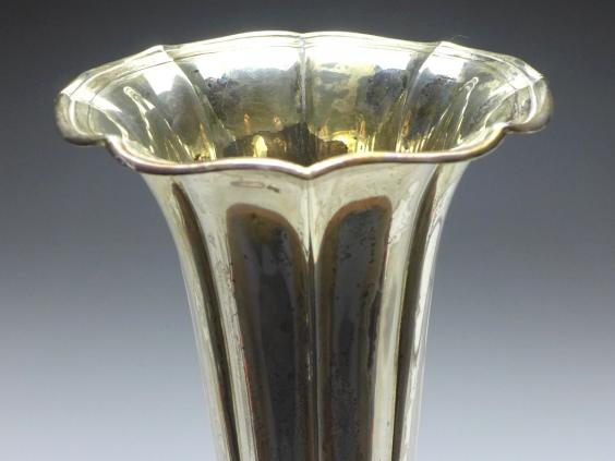 große Vase, Gottlob Kurz, Schwäbisch Gmünd, ~1900, 925er Sterling Silber, H: 32 cm, 501 g