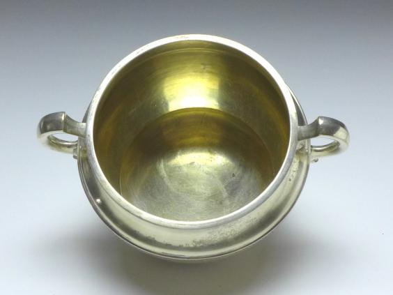Kaffeekern 3-tlg.: Kanne, Zuckerschale, Gießer, Koch & Bergfeld, Bremen, 800er Silber, 1015 g