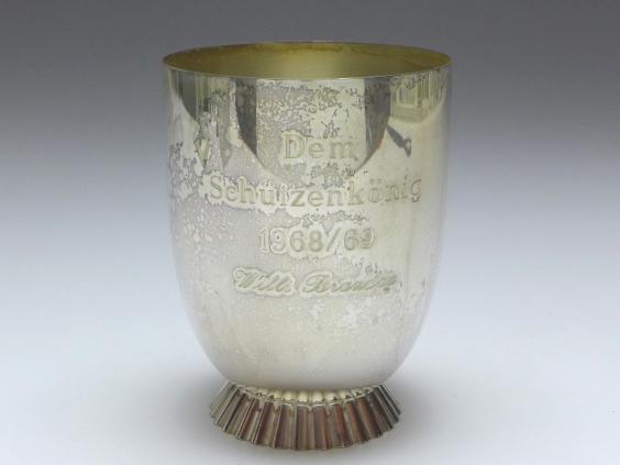 Becher, Trinkbecher, Wilkens Bremen, 835er Silber, H: 9 cm, 111 g