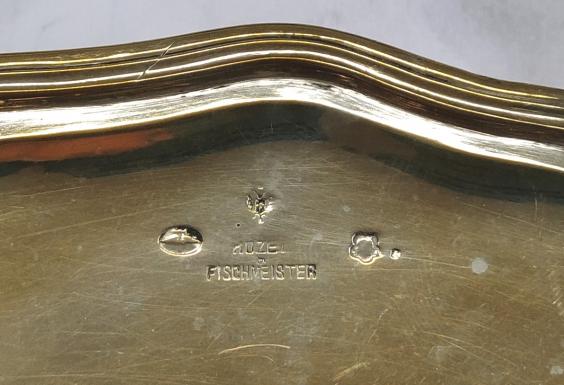 3x Teetasse kpl., Rozet & Fischmeister, Wien, 1872-1922, 800er Silber, 997 g