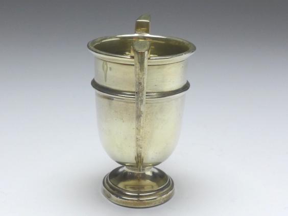 kleine Pokalvase, Dudley & Cox Ltd., Southsea, Chester, 1927, 925er Sterling Silber, H: 7,5 cm, 35 g