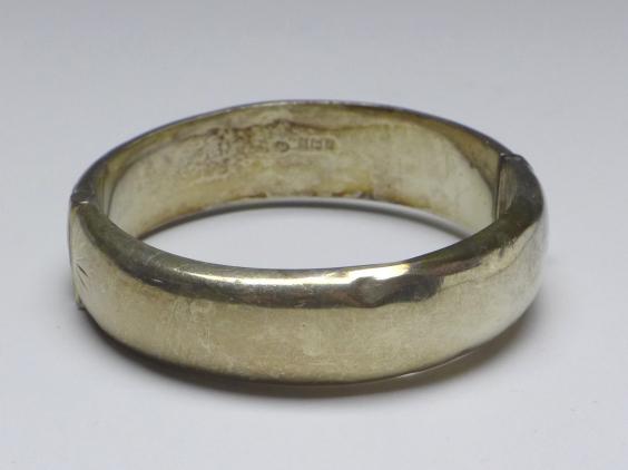 Armreif, S&E, Birmingham, 1964, 925er Silber, B: 15 mm,  25 g