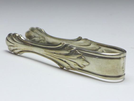 Zuckerzange, 835er Silber, L: 9,5 cm,  20 g
