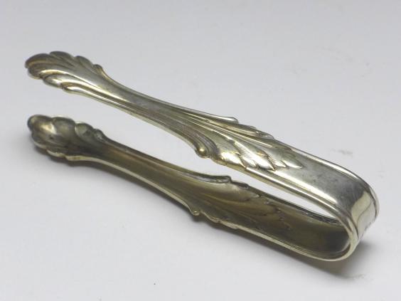 Zuckerzange, 835er Silber, L: 9,5 cm,  20 g