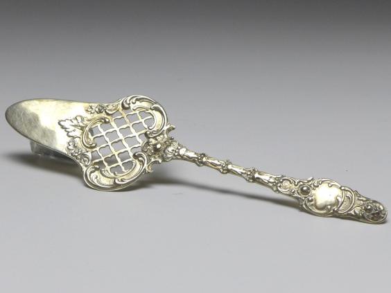 Tortenheber, mit Durchbruch, 800er Silber, L: 19 cm, 31 g