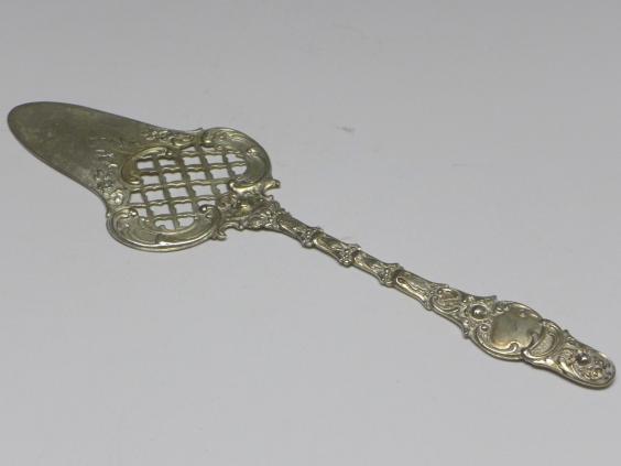 Tortenheber, mit Durchbruch, 800er Silber, L: 19 cm, 31 g