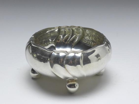 Zuckerschale, Gebr. Deyhle, Schwäbisch Gmünd, 830er Silber, D: 9 cm, 85 g