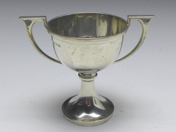 kleine Pokalschale, Martin Hall, Birmingham, 1927, 925er Sterling Silber, H: 8,5 cm, 53 g