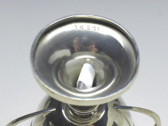 kleine Pokalschale, Martin Hall, Birmingham, 1927, 925er Sterling Silber, H: 8,5 cm, 53 g