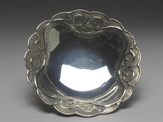 Gebäckschale, Konfektschale, 925er Sterling Silber, D: 15,5 cm, 127 g