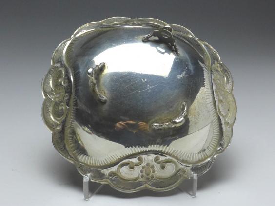 Gebäckschale, Konfektschale, 925er Sterling Silber, D: 15,5 cm, 127 g
