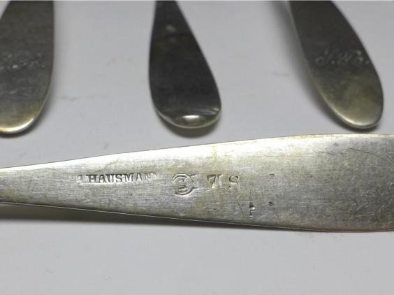 5x Löffel, Teelöffel, Kaffeelöffel, 13 Lot | 821,5er Silber, L: 15 cm