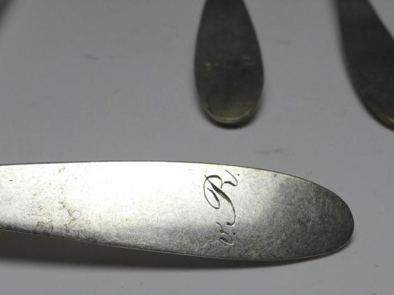 5x Löffel, Teelöffel, Kaffeelöffel, 13 Lot | 821,5er Silber, L: 15 cm