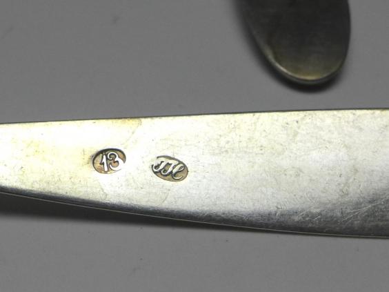 5x Löffel, Teelöffel, Kaffeelöffel, 13 Lot | 821,5er Silber, L: 15 cm