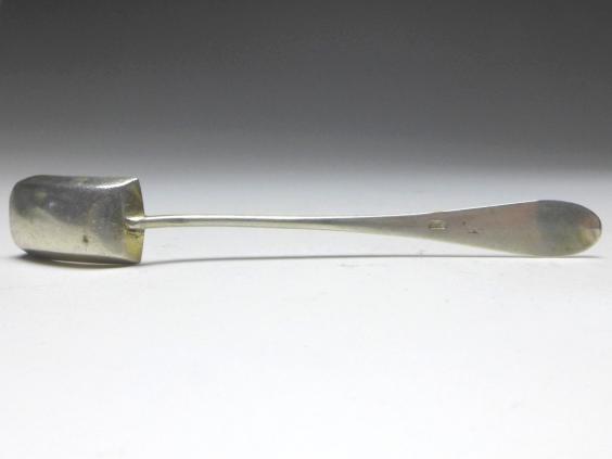 Löffel eckig, Gewürzlöffel, 12 Lot | 750er Silber, L: 11,8 cm