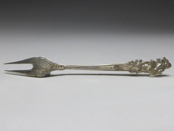 Aufschnittgabel, 800er Silber, L: 12,5 cm