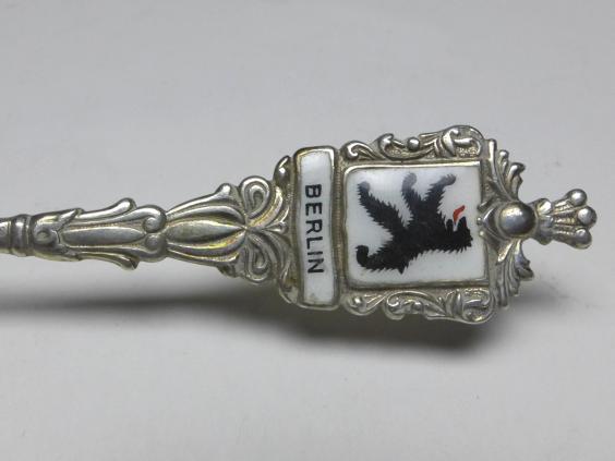 2x Mokkalöffel, 800er Silber, Berlin Bär, L: 10,5 cm