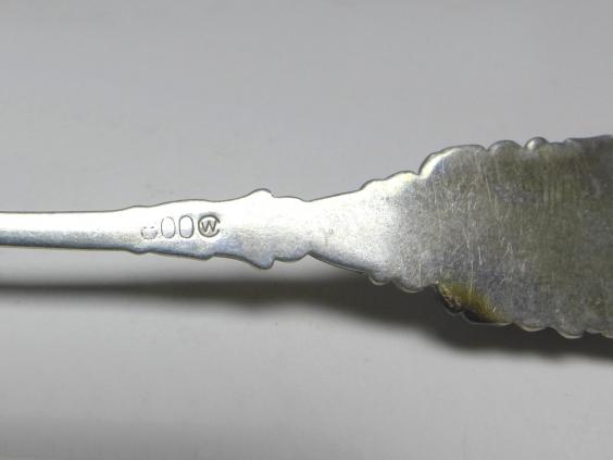 2x Mokkalöffel, 800er Silber, Berlin Bär, L: 10,5 cm