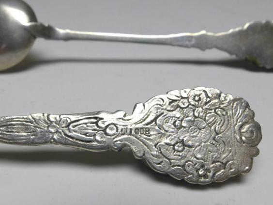 2x Mokkalöffel, 800er Silber, Berlin Bär, L: 10,5 cm